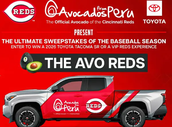 Win a 2026 Toyota Tacoma or Reds VIP Experience!