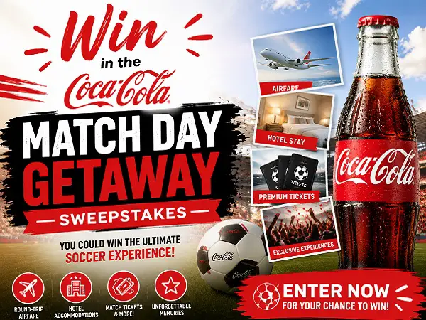 Coca-Cola Match Day Getaway Sweepstakes: Win USWNT Flyaway Experience