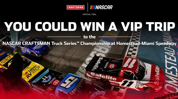 Race with Craftsman Giveaway – Win a NASCAR Championship Weekend Trip!