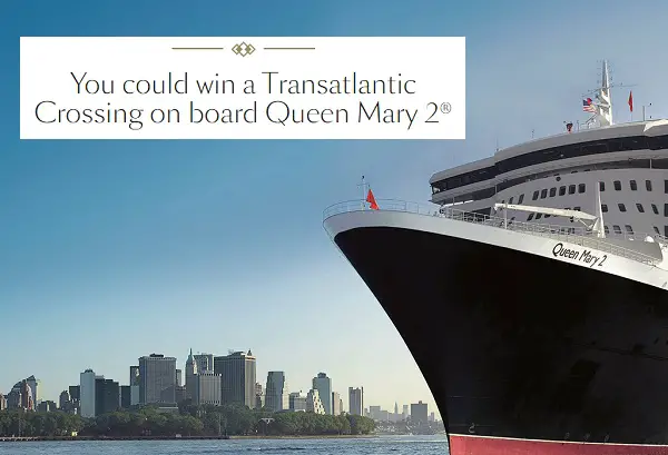 Cunard Crossing Giveaway – Win a Transatlantic Voyage on Queen Mary 2!