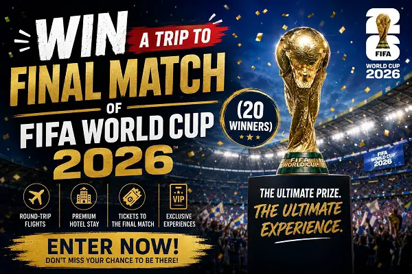 DoorDash FIFA World Cup Final Giveaway: Win a Trip to the Biggest Match of 2026! (20 Winners)