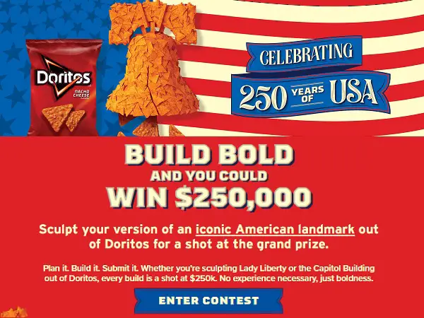 Dorito Build Bold Contest: Win $250000 Cash!