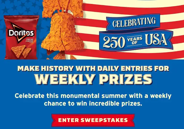 Doritos Build The Bold Sweepstakes – Win Summer Prize Bundles