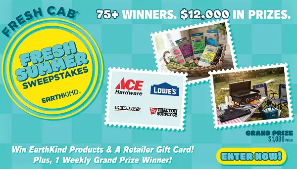 EarthKind Fresh Summer Sweepstakes: Win a $1,000 Outdoor Prize Pack