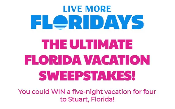 Florida Vacation Giveaway: Win a 5-Night Trip to Stuart, Florida!