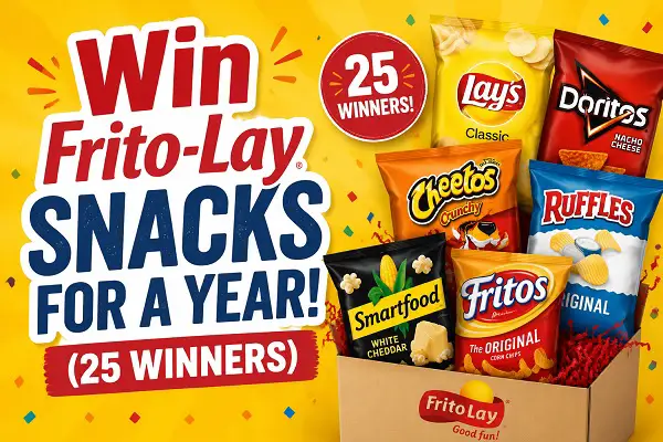 2026 USG Snacks For a Year Sweepstakes: Win Frito-Lay Snacks for a Year! (25 Winners)