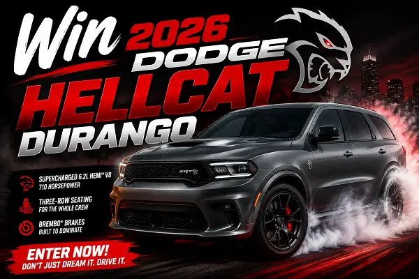Gas Monkey Garage 2026 Hellcat Durango Giveaway – Win a Muscle SUV + Dallas Garage Experience!