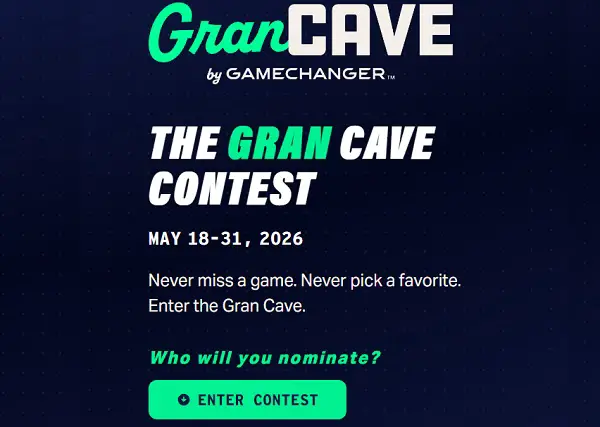 Gran Cave Sweepstakes – Win Legendary Youth Sports Viewing Room!