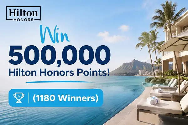 Hilton Paris Points Sweepstakes – Win 500,000 Hilton Honors Points! (1180 Winners)