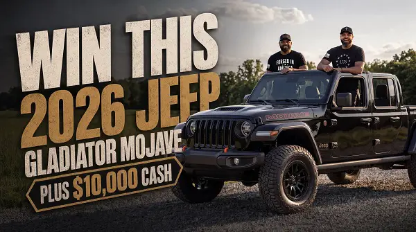 Hodge Twins Truck Giveaway: Win a 2026 Jeep Gladiator Plus $10,000 Cash!