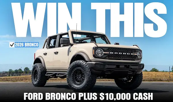 Hooman Threads Bronco Giveaway – Win a 2026 Ford Bronco & $10,000 Cash