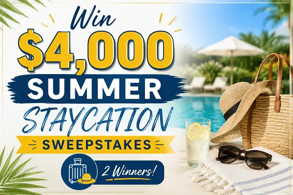 LYSOL Summer Staycation Sweepstakes 2026 – Win $4,000 VISA Prepaid Card (2 Winners)