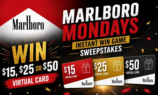 Marlboro Mondays Instant Win Game – Win Visa Reward Virtual Cards!