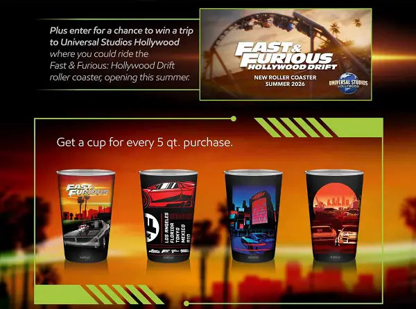 Mobil 1 Fast and Furious Sweepstakes – Win a Universal Studios Hollywood Trip for Two! (15 Winners)