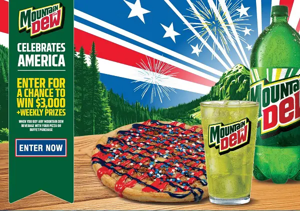 Mountain Dew Happy Joe’s Sweepstakes: Win $3,000 Cash & Weekly Mountain Dew Prize Packs