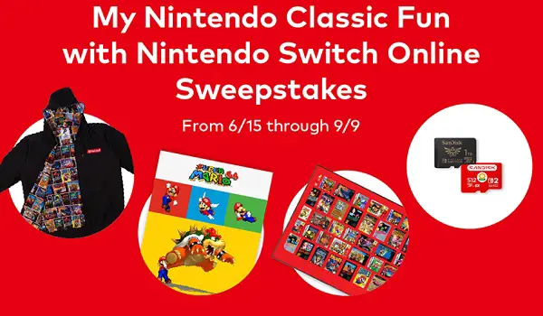Nintendo Switch Online Sweepstakes: Win Retro Prize Pack Now! (5 Winners)