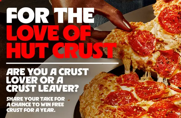 Win Free Pizza Hut Crust Pizza for a Year! (19 Winners)
