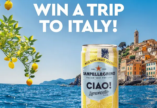 Sanpellegrino CIAO Sweepstakes – Win a $10,000 Italy Trip Prize