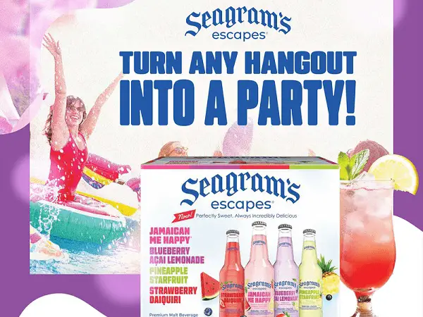 Seagram’s Escapes Party Essentials Sweepstakes – Win Ultimate Summer Party Packs! (25 Winners)