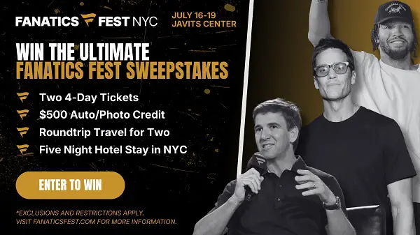 SiriusXM Sweepstakes: Win a Trip to Fanatics Fest NYC 2026!