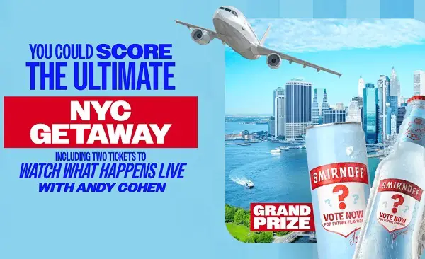 Smirnoff Ice the Fan Edit Sweepstakes – Win an NYC Getaway, Hats, & Shirts!