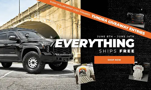 Yota Xpedition Toyota Tundra SR5 Giveaway – Win a Toyota Tundra, $10,000 Cash & Trip