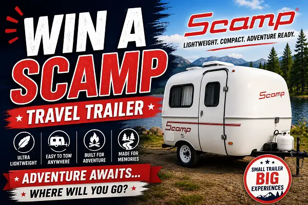 White Claw Trailer Giveaway – Win a Scamp Travel Trailer!