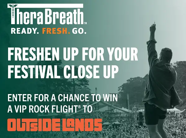 Therabreath Golden Gate Festival Flyaway Sweepstakes – Win a Trip to Outside Lands Festival