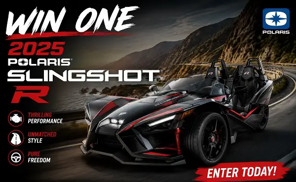 Huck’s Slingshot Sweepstakes: Win a 2025 Polaris Slingshot R