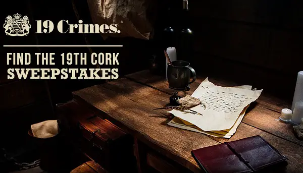 19 Crimes Find the 19th Cork Sweepstakes