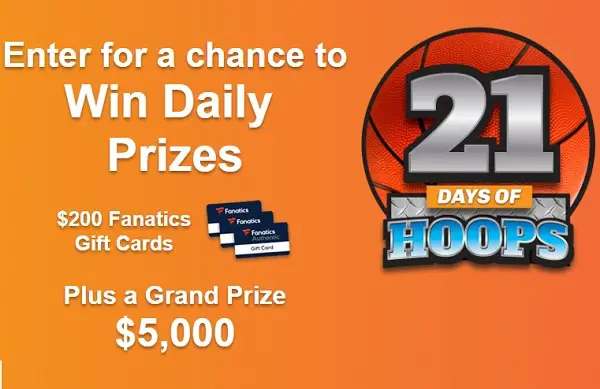 Supervalu 21 Days Of Hoops Sweepstakes