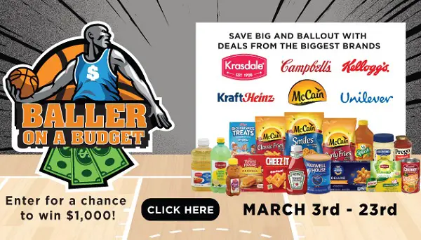 Baller On A Budget Sweepstakes; Win $1,000 Gift Card (7 Winners)