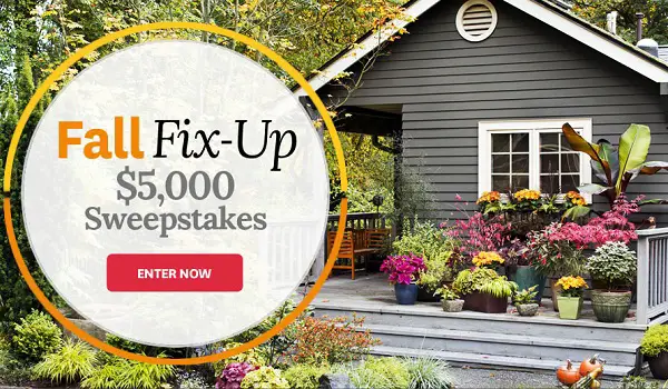 BHG.com $5,000 Fall Sweepstakes 2017