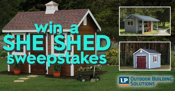 Better Homes and Gardens - DIY She Shed Sweepstakes