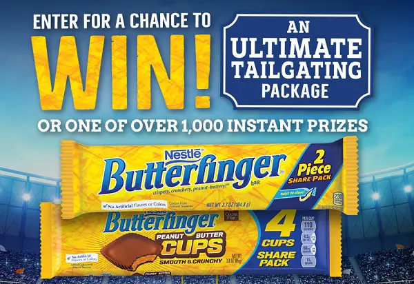 Butterfinger.com College Promotion: Win Tailgate Party Package