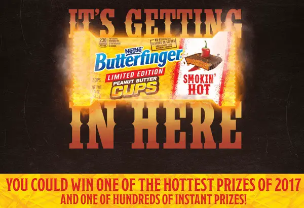 Butterfinger Smokin’ Hot Instant Win & Sweepstakes