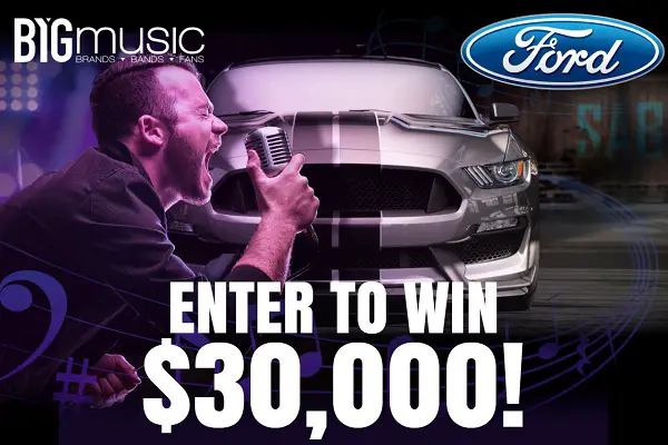 BYG Ford Sweepstakes : Win $30000 Cash for Car