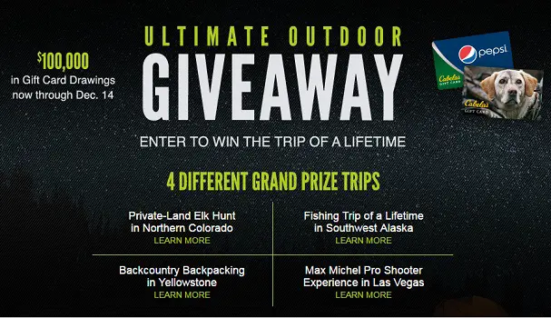 Cabela’s Ultimate Outdoor Giveaway