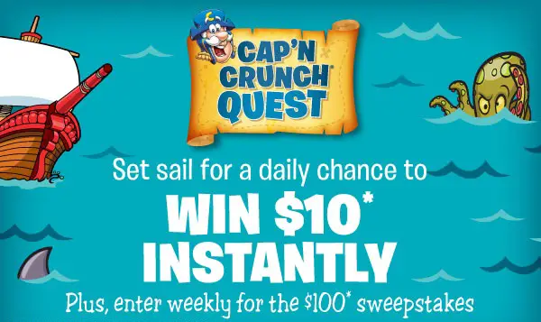 Cap'n Crunch - Treasure Chest 2.0 Instant Win Game
