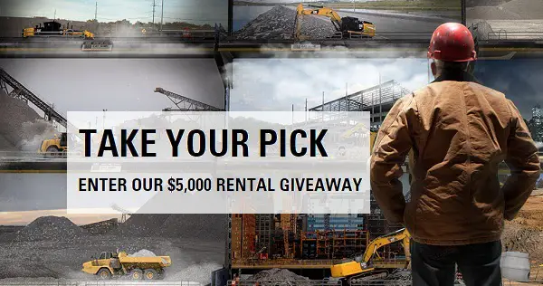 Cat Take Your Pick Rental Sweepstakes