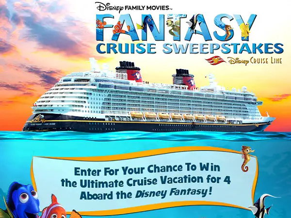 Disney Family Movies Fantasy Cruise Sweepstakes