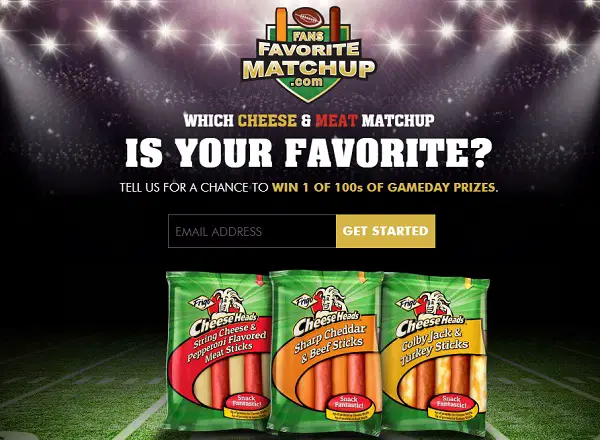 Saputo Frigo Cheese Heads Fans Favorite Matchup Sweepstakes