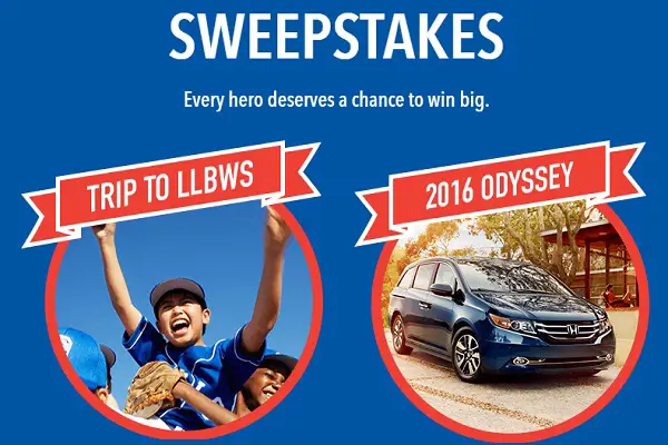 Honda Home Team Heroes Sweepstakes