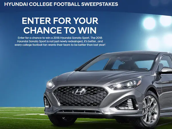 Hyundai College Football Sweepstakes