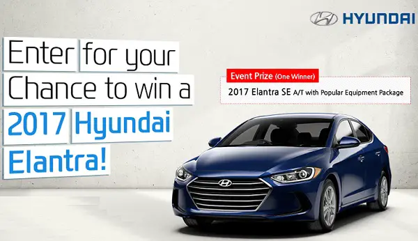 Hyundai True Elantra Giveaway Sweepstakes