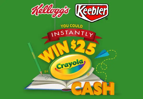 Kellogg’s Crayola Rewards Instant Win Game