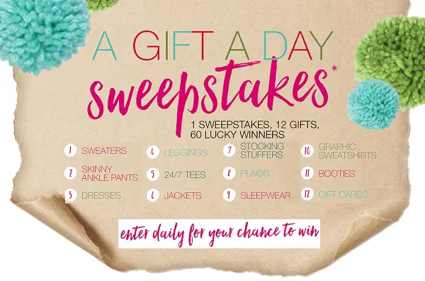 Maurices A Gift a Day Sweepstakes 2017