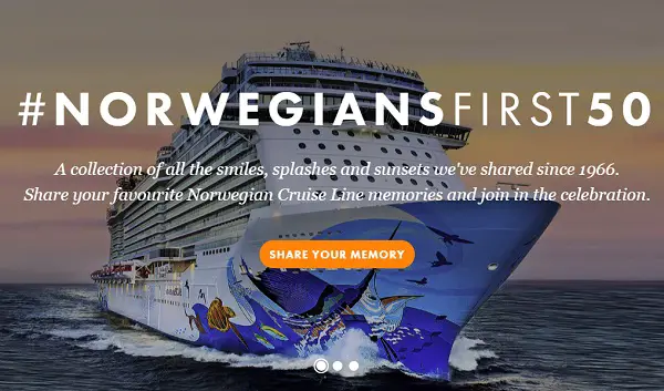 Norwegian Cruise Line's 50th Anniversary Promotion