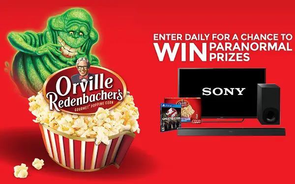 Orville Redenbacher’s + Ghostbusters Instant Win Game and Sweepstakes