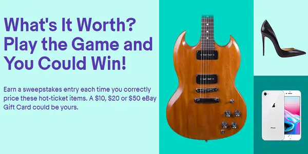 EBay What’s It Worth Selling Game Sweepstakes